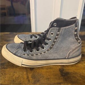 Women’s Chuck Taylor All Star Denim Studded High-Tops
Size 6